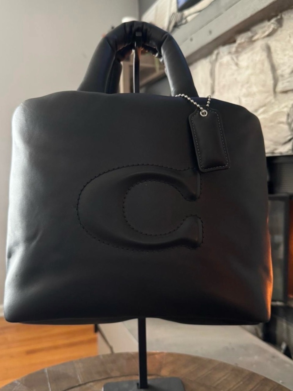 Coach Pillow Black Tote